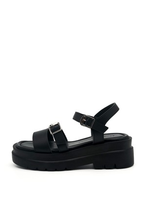 Rue Multi Buckle Flatform 샌들 5.5cm  -VS8076 (2color)