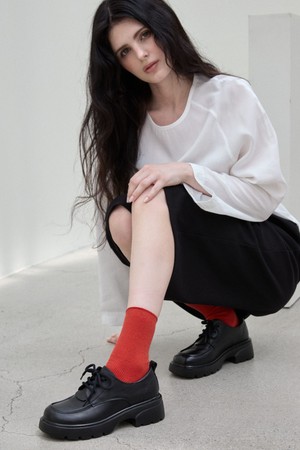 Rame Race-Up Oxford Loafer 옥스포드 소가죽 로퍼 5cm -VS9006 (2color)