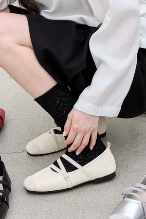 Elise Croise Strap Flat 플랫슈즈 1.5cm -VS9092 (4color)