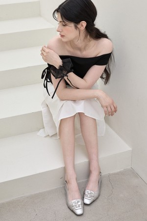 Luna Buckle Slingback Pumps 슬링백 펌프스 4cm -VS9085 (3color)