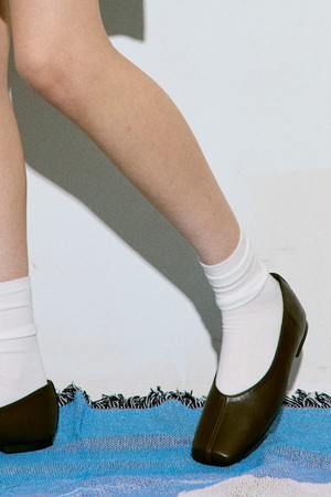 Zenne Square Toe Flats 플랫 슈즈 1.5cm -VA9031 (2color)