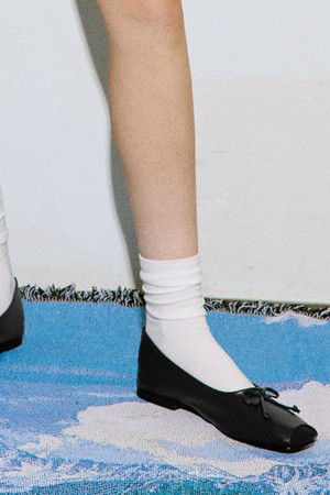 Marin Soft Square Toe Ribbon Flats 플랫 슈즈 1.5cm -VA9014 (4color)