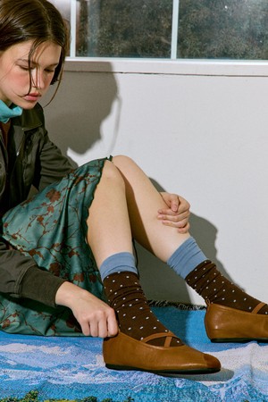 Elise Crisscross Ballet Flats 플랫 슈즈 1cm -VA9001 (4color)