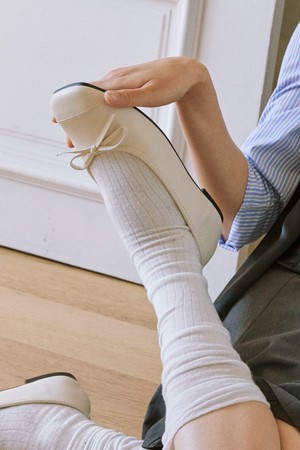 Rave 리본 플랫슈즈 1.5cm -UA9037 (5color)