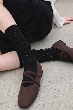 Elise Croise Strap Flat 플랫슈즈 1.5cm (Mocha) -VS9092 (1color)