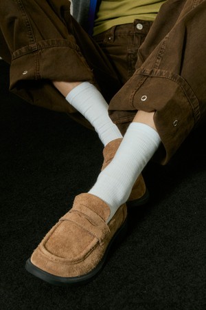 [코오롱몰 단독상품] Pied Penny Loafer 헤어리 스웨이드 소가죽 로퍼 3.3cm -PM3014 (4color)