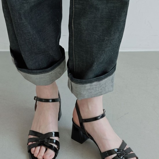 Voile Multi Strap Modern Sandal 스트랩 샌들 6.5cm -US9066 (2color)