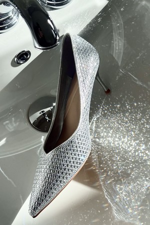 Luxury Crystal Pumps Heel 크리스탈 펌프스 7cm -WS9001 (2color)