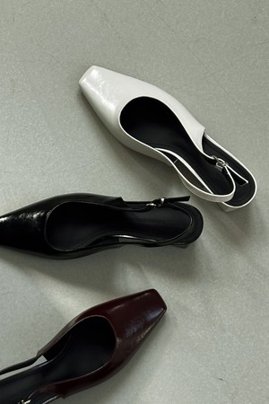 Rossan Minimal Slingback Pumps 슬링백 펌프스 2.5cm -WS9009 (3color)