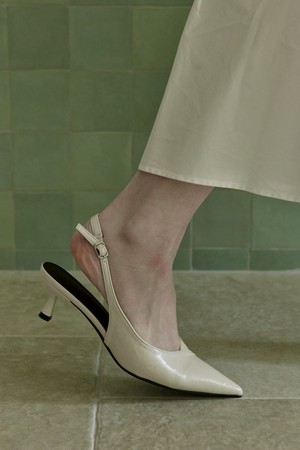 Jade V-Cut Slingback Heel 슬링백 힐 5.5cm -WS9028 (2color)