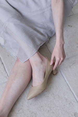Vera Line Cut Comfort Pumps 천연양가죽 펌프스 5.5cm -WS9013 (3color)