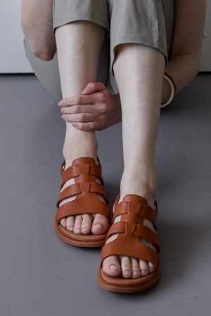 Oasis Gladiator Padded Sandal 소가죽 글레디에이터 샌들 3.2cm -WS7046 (3color)