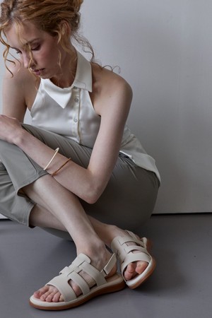 Oasis Gladiator Padded Sandal 소가죽 글레디에이터 샌들 3.2cm -WS7046 (3color)
