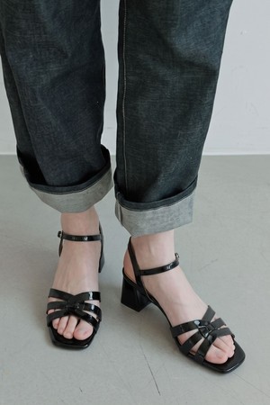 Voile Multi Strap Modern Sandal 스트랩 샌들 6.5cm -US9066 (2color)