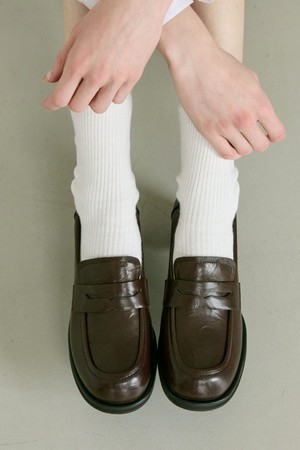 Arles 소가죽 미들 페니 로퍼 6.5cm -PM3018 (2color)