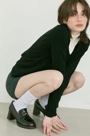 Tames 소가죽 로퍼 7cm -PM3024 (2color)