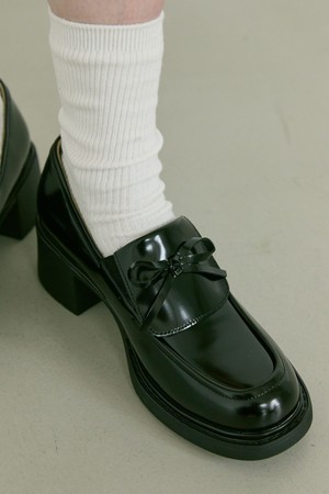 Avignon 보우 미들 소가죽 로퍼 6.5cm -PM3029 (1color)