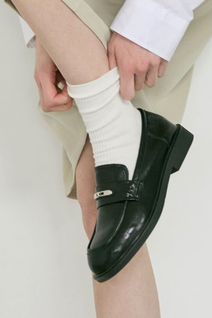 Pied 메탈 클로져 소가죽 로퍼 3.5cm -PM3030 (1color)