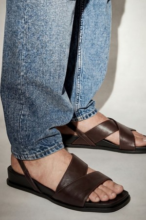 [4차 리오더] Nuage 크로킹 양가죽 샌들 3.5cm -PM3036 (3color)