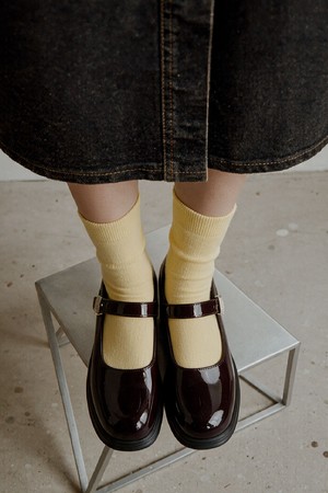 Merlin softly maryJane pumps 에나멜 펌프스 힐 -WA9017 (2color)