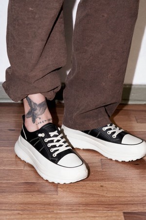 Blair Elastic Banding Sneakers 소가죽 플랫폼 스니커즈 6.5cm -WA9006 (2color)