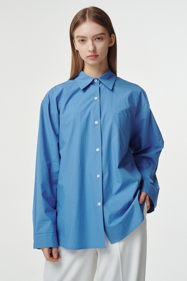 STUDIO SÉCANTE - 셔츠 - LEN Shirt (Shades of Blue)