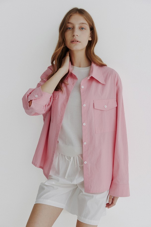 STUDIO SÉCANTE - 셔츠 - SUGAR Shirt Outer (Aurora Pink)