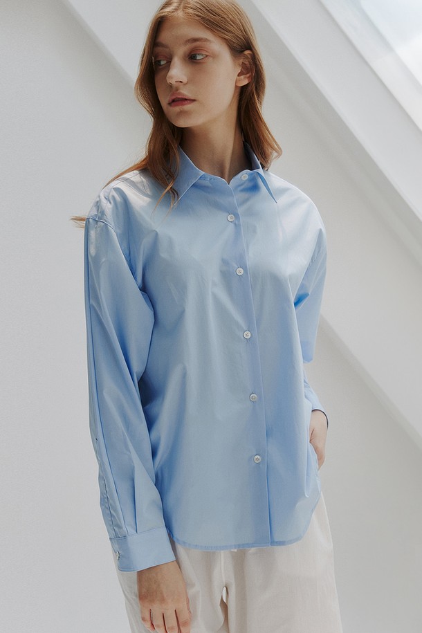 STUDIO SÉCANTE - 셔츠 - SOLISTE Shirt (Sky Blue)