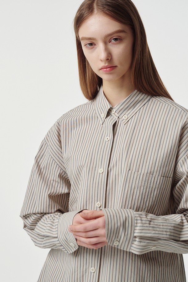 STUDIO SÉCANTE - 셔츠 - ARIA Shirt (Ivory Stripe)