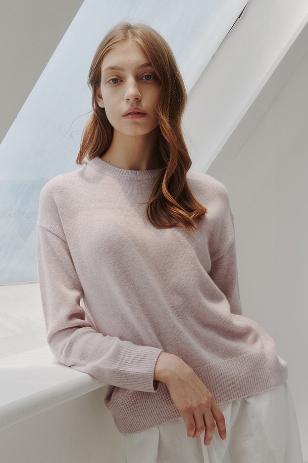 STUDIO SÉCANTE - 스웨터 - VERONA Cashmere Knit (Melange Pink)