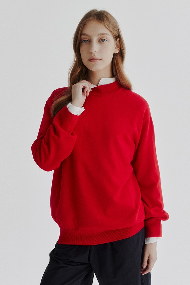 STUDIO SÉCANTE - 스웨터 - FREYA Merino Wool Knit (Scarlet Flower)