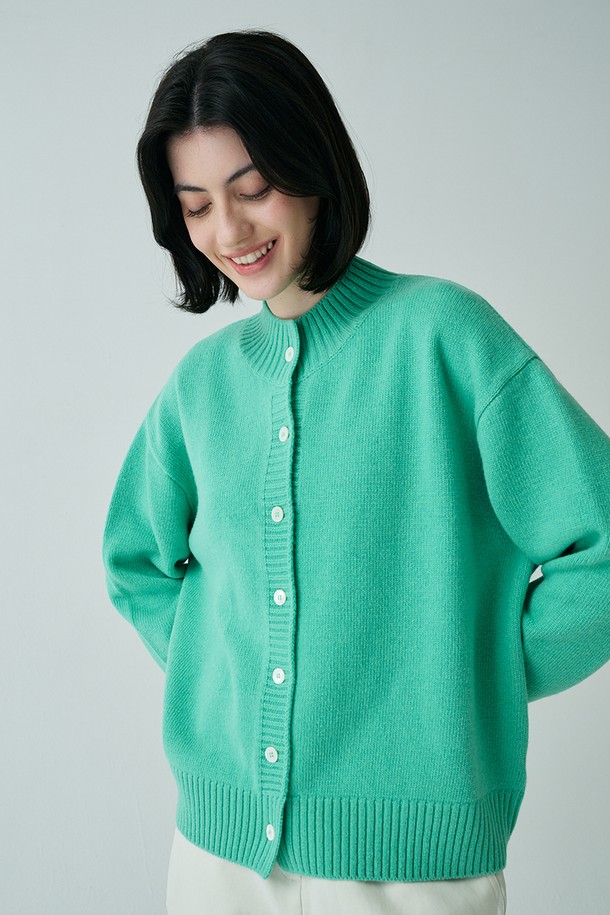 STUDIO SÉCANTE - 가디건 - CAMELLIA Cashmere Cardigan (Maldive Green)