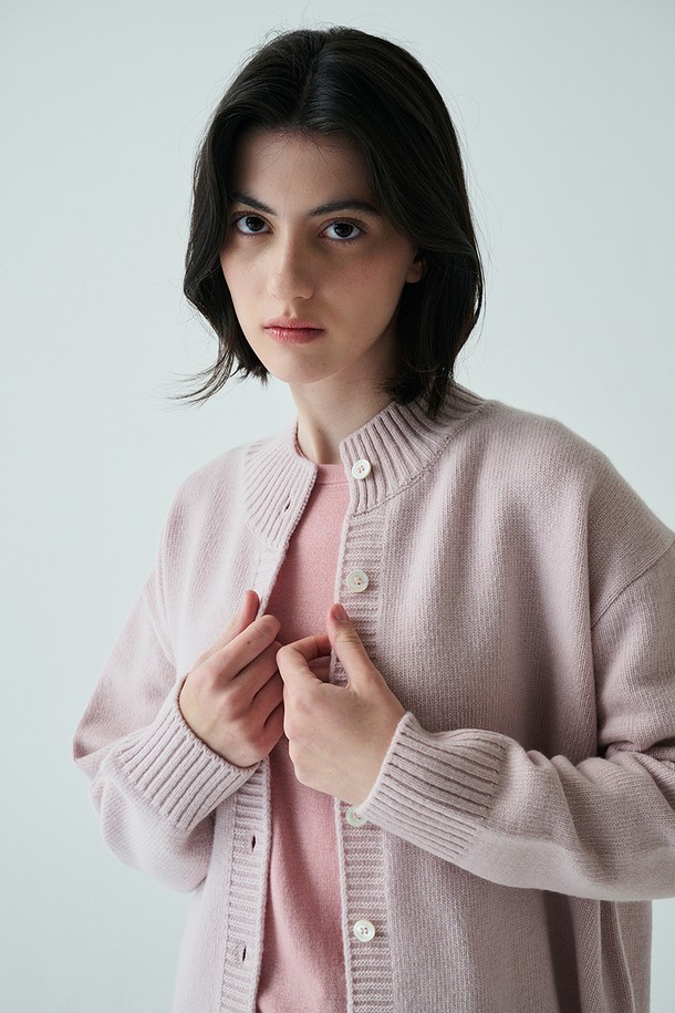 STUDIO SÉCANTE - 가디건 - CAMELLIA Cashmere Cardigan (Baby Pink)