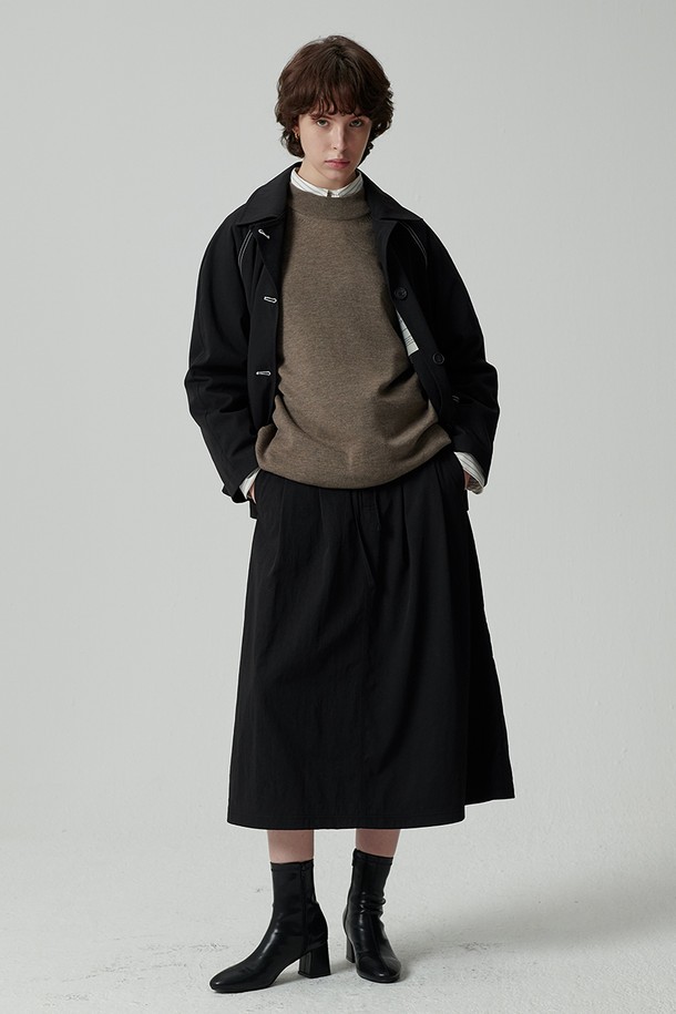 STUDIO SÉCANTE - 롱스커트 - KNIGHT String Skirt (Orca Black)