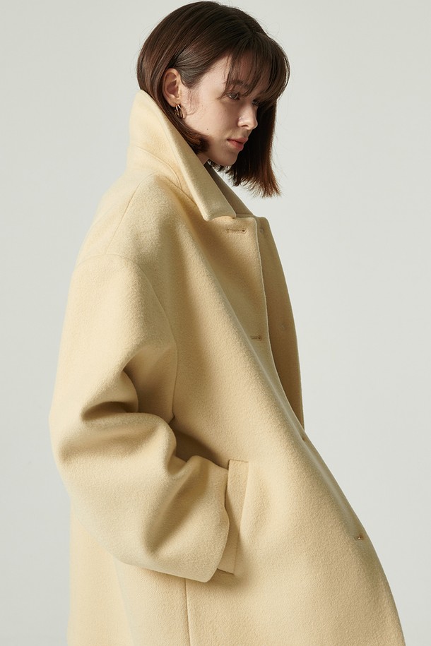 STUDIO SÉCANTE - 코트 - CLARE Cashmere Coat (French Vanilla)