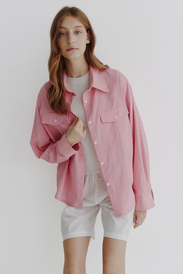 STUDIO SÉCANTE - 셔츠 - SUGAR Shirt Outer (Aurora Pink)