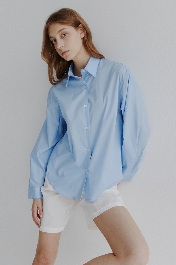 STUDIO SÉCANTE - 셔츠 - SOLISTE Shirt (Sky Blue)