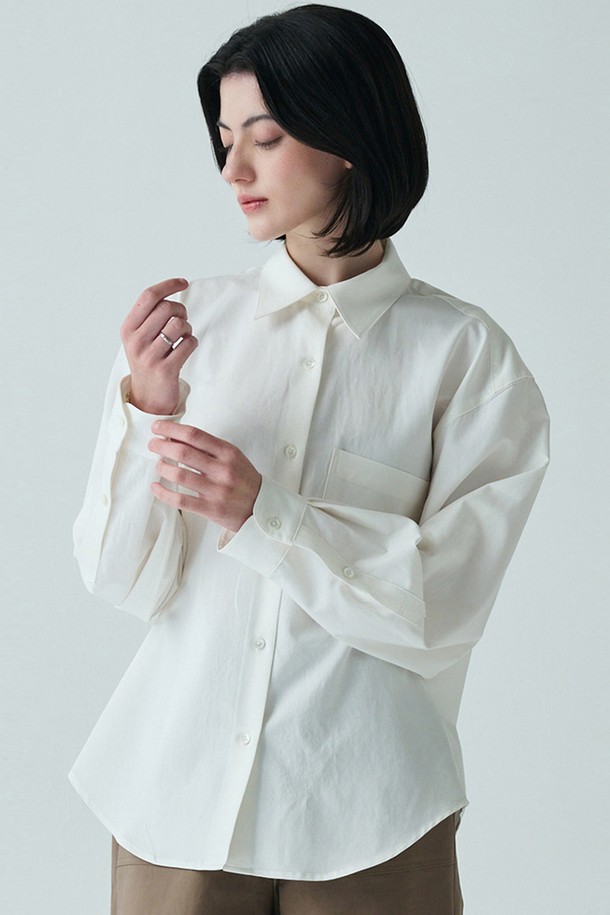 STUDIO SÉCANTE - 셔츠 - RORO Shirt (Edelweiss White)