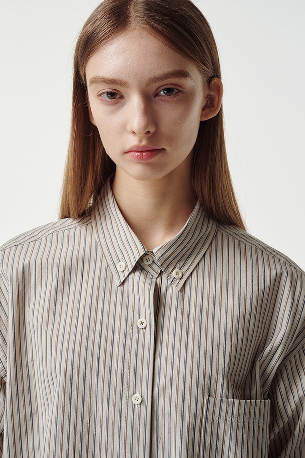 STUDIO SÉCANTE - 셔츠 - ARIA Shirt (Ivory Stripe)