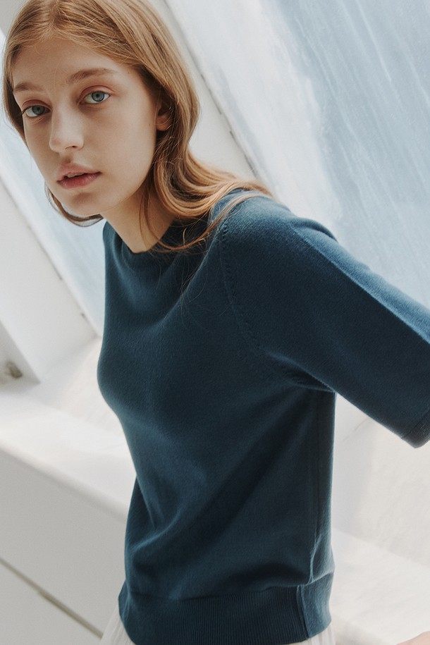 STUDIO SÉCANTE - 스웨터 - TERSO Merino Wool Knit (Atlantic)