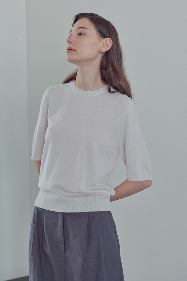 STUDIO SÉCANTE - 스웨터 - TERSO Merino Wool Knit (White Swan)