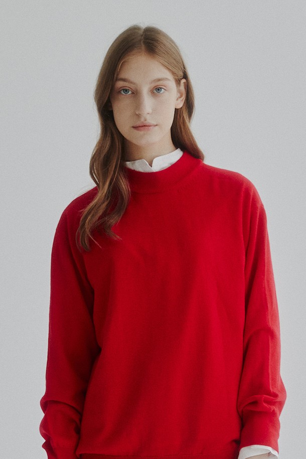 STUDIO SÉCANTE - 스웨터 - FREYA Merino Wool Knit (Scarlet Flower)