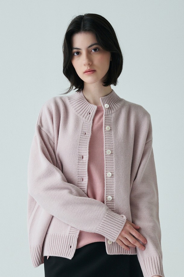 STUDIO SÉCANTE - 가디건 - CAMELLIA Cashmere Cardigan (Baby Pink)