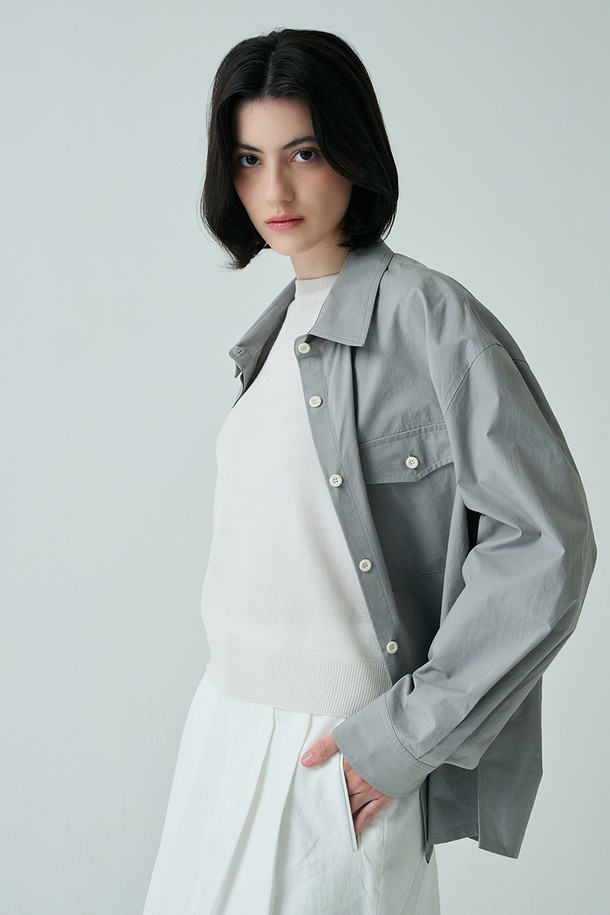 STUDIO SÉCANTE - 셔츠 - RAGDOLL Shirt Outer (Grey Neko)