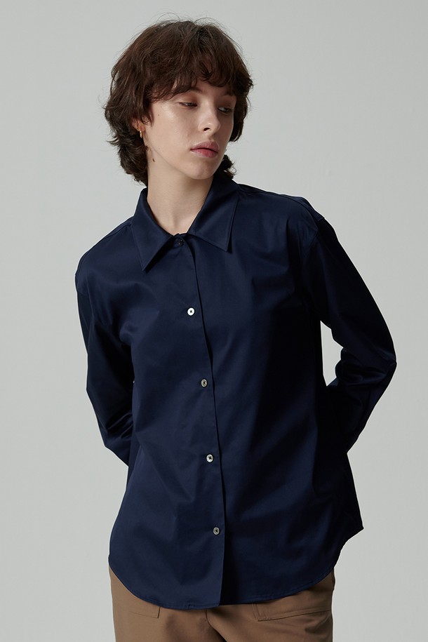 STUDIO SÉCANTE - 셔츠 - TAIRA Shirt (Dark Sapphire)