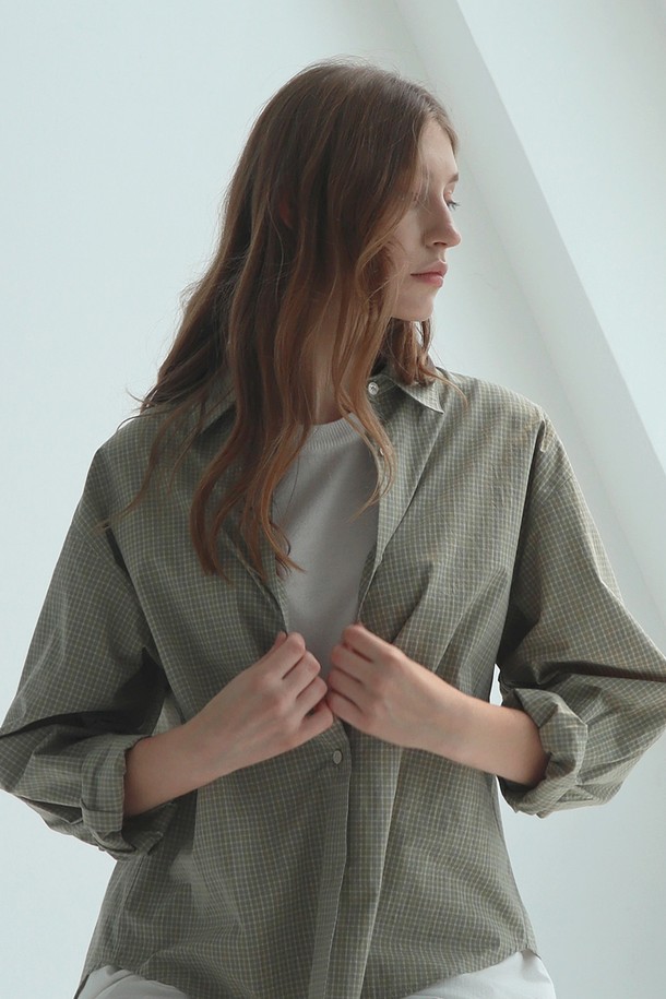 STUDIO SÉCANTE - 셔츠 - LATONE Shirt (Flore Green)