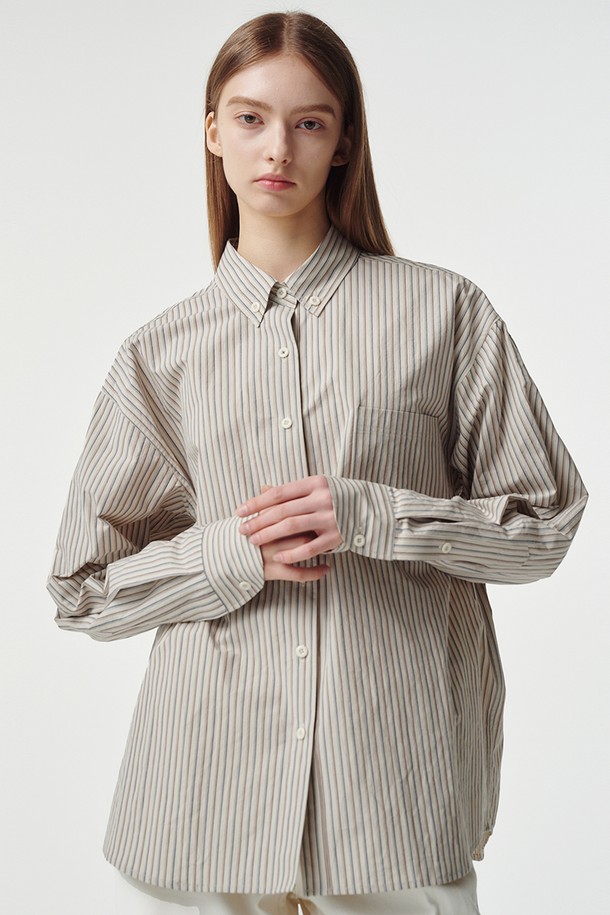 STUDIO SÉCANTE - 셔츠 - ARIA Shirt (Ivory Stripe)