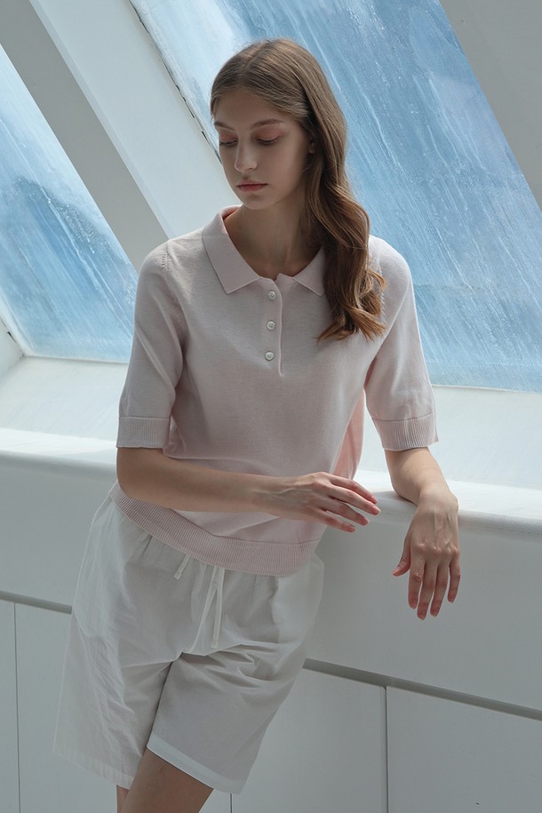 STUDIO SÉCANTE - 스웨터 - PSYCHE Merino Wool 100% Knit (Pink Swan)