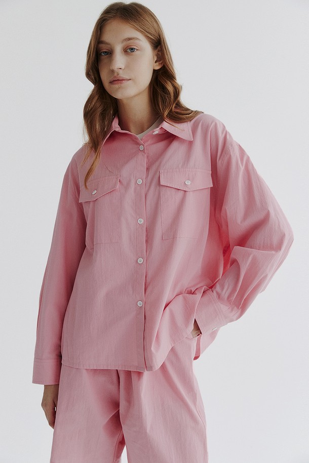 STUDIO SÉCANTE - 셔츠 - SUGAR Shirt Outer (Aurora Pink)