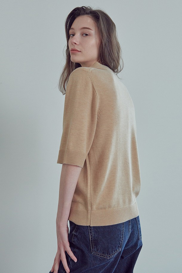 STUDIO SÉCANTE - 스웨터 - SUAVE Merino Wool 100% Knit (Dear Beige)